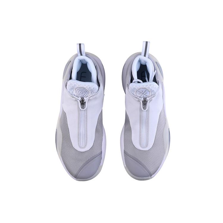 Li Ning All City 8 V2 All City 8 Cushioning Breathable Abrasion Resistant Low top Basketball Shoes Men's Gray White ABAQ023-1