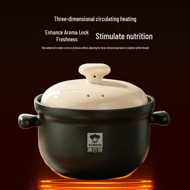 Konbach Ceramic Titanium Glaze Soup Pot