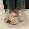 Summer Women Mules Shoes Sports Round Toe Flat Female Footwear Sneakers Retro Platform Slip on Fashion Comfortable Half Slippers