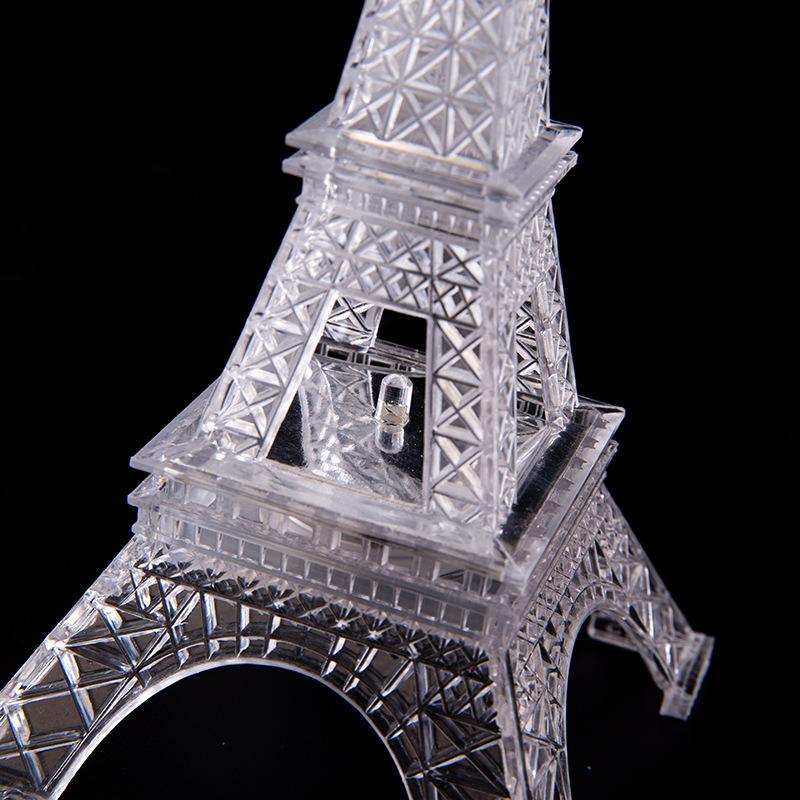 1PC Colorful LED Luminous Eiffel Tower Acrylic Night Light Holiday Gift