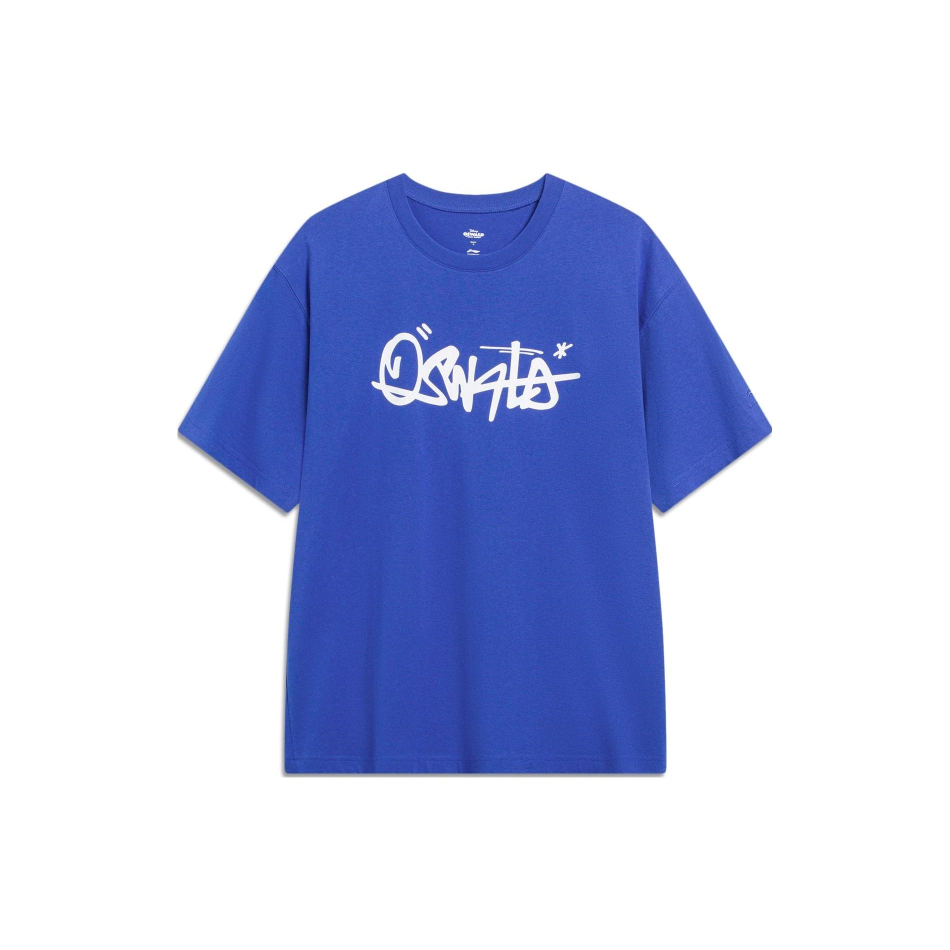 Li-Ning x Disney Oswald Graphic T-shirt  Blue White  Men s AHST313-3 L