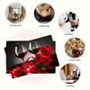 1pc Geometric Red Wine Glass Print, Heat-Resistant Placemats