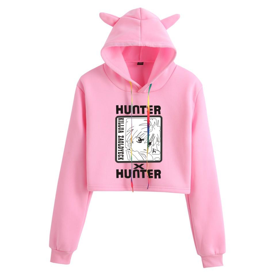 Hunter x Hunter Women's Long Sleeve Hooded Sweatshirt - Anime Cartoon Design for Autumn