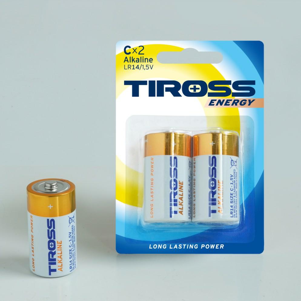 Tiross Bateria Alkaiczne Lr14 2Szt.