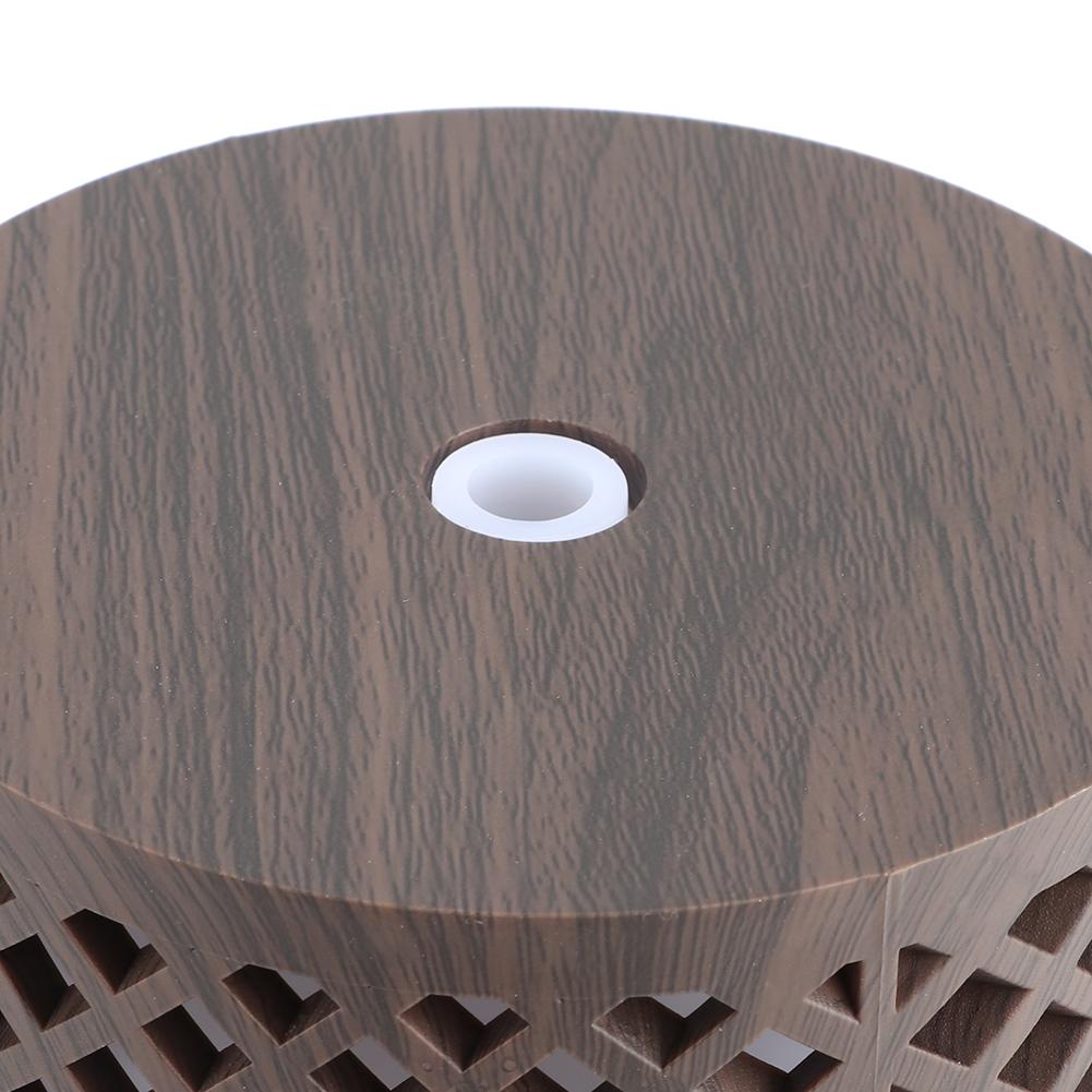 120ml Household Hollow Ultrasonic Air Humidifier Aroma Diffuser with Colorful Night Light