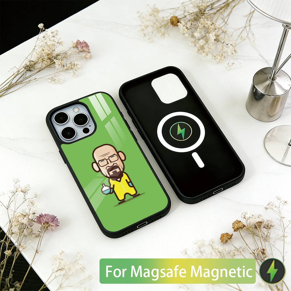 

Break-ing -Bad TV Phone Case For iPhone17,16,15,14,13,12,11 Plus,Pro Magnetic For Magsafe Wireless Charging iPhone12mini
