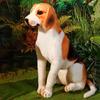 Beagle Dog Plush Toy Sitting Puppy Plushie Stuffed Animal Doll Pillow Home