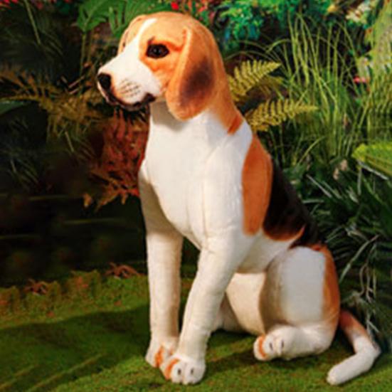 Beagle Dog Plush Toy Sitting Puppy Plushie Stuffed Animal Doll Pillow Home