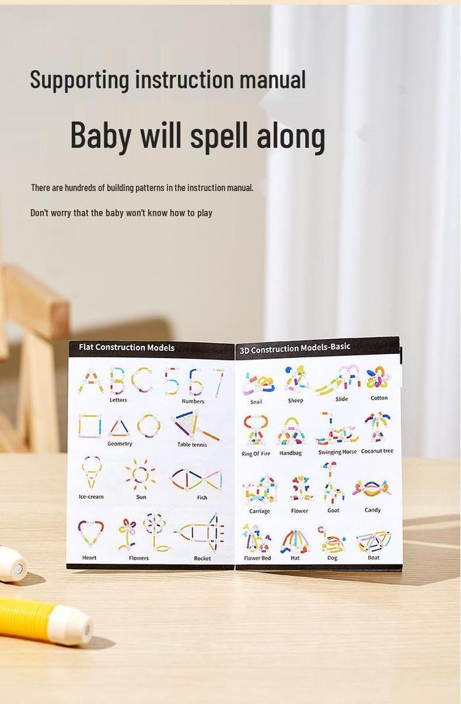 Magnetic Stick Toy: Multisensory Educational Tool for Kids' Concentration and Creativity