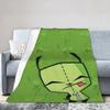 Invader Zim Taco Gir Y2K Cartoon Knitted Blanket  Fleece Throw Blankets Bed Sofa Decoration Soft Warm Bedspread