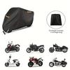 Heavy Duty 210D Oxford Motorcycle Cover - All-Weather,Anti-Theft & Reflective Strips.Universal Fit,Durable & Stylish Protection.