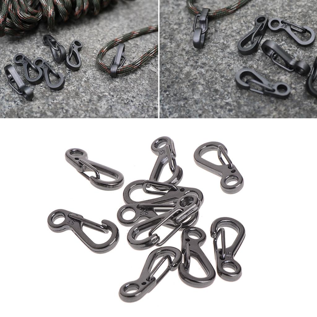 10 PCS Outdoor Camping Clip Backpack Clasps Alloy Mini SF Carabiners Keychain Hang Buckle Hook Multi Tool Spring Hook