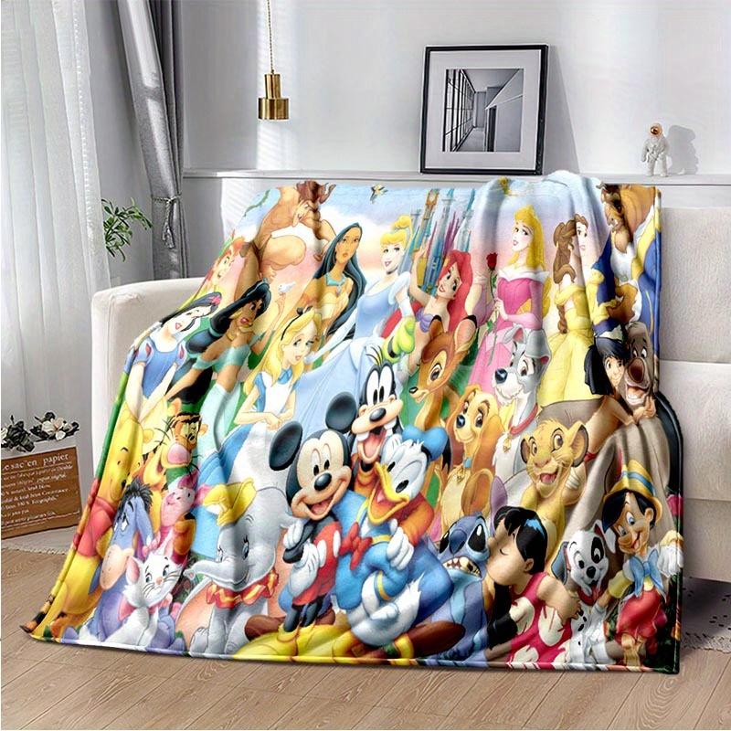 1pc Mickey Printing Blanket - Soft, All-Season Throw for Living Room, Bedroom,Personalized Gift with Adorable Cartoon Design