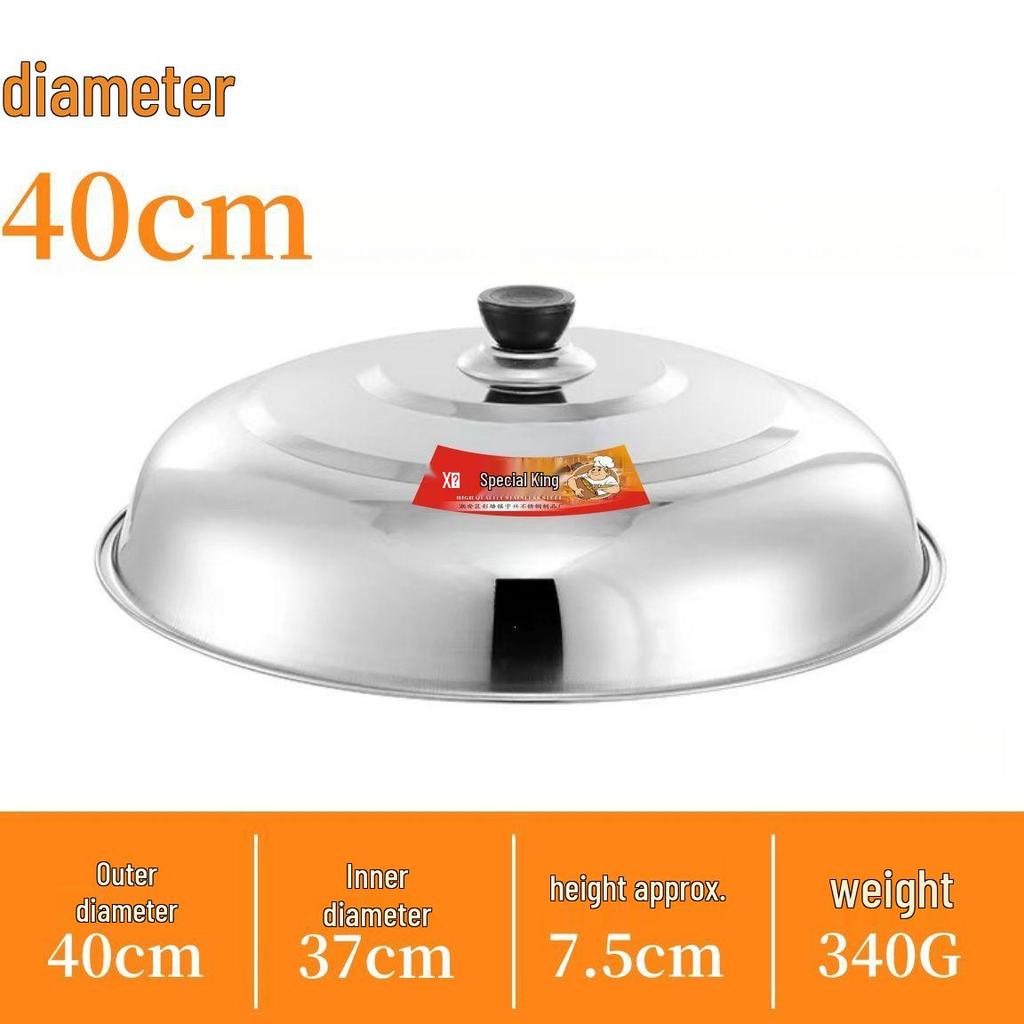 Stainless Steel Wok with High Lid & Free Shipping – Old-fashioned Stir-fry Pot, Heightened and Thickened Lid, Iron Body