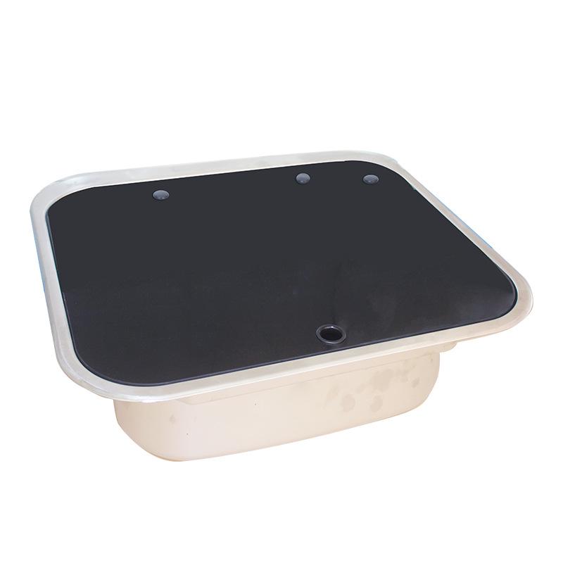 RV Folding Stainless Steel Washbasin Sink with Lid