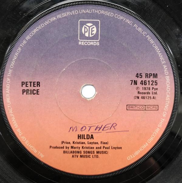 

7inch Record PETER PRICE Hilda 7N46125 Pye Records 1978 UK Pop Used