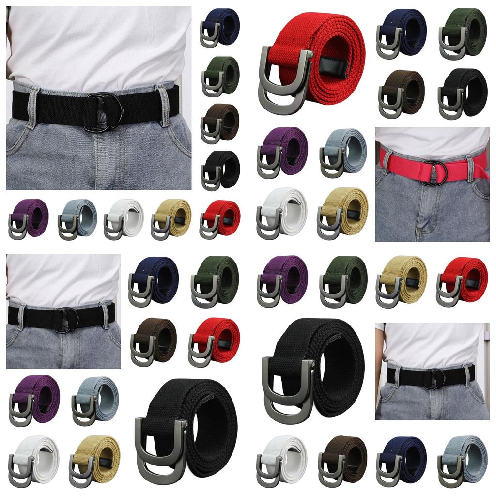 Stylish Candy Colored Canvas Belt For Men And Women Durable And Fashionable