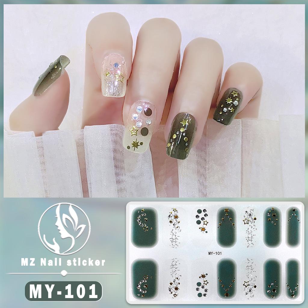 3D Waterproof Gel Nail Polish Film – Diamond & Laser Nail Art Stickers