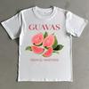 T-shirt Guavas Vintage: T-shirt en coton doux avec graphisme commercial rétro