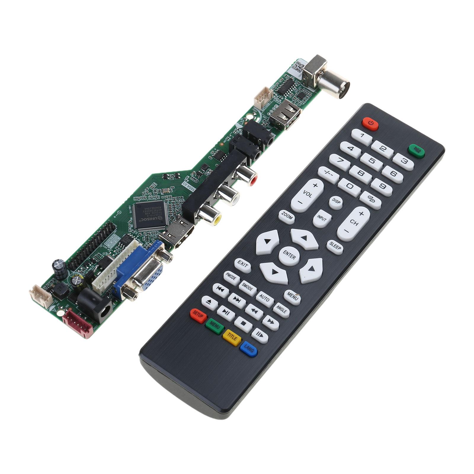 

Professional Grade Motherboard for LCD TV Repair Electronics LCD Screen Controller Board Driver PC/TV/USB Interface