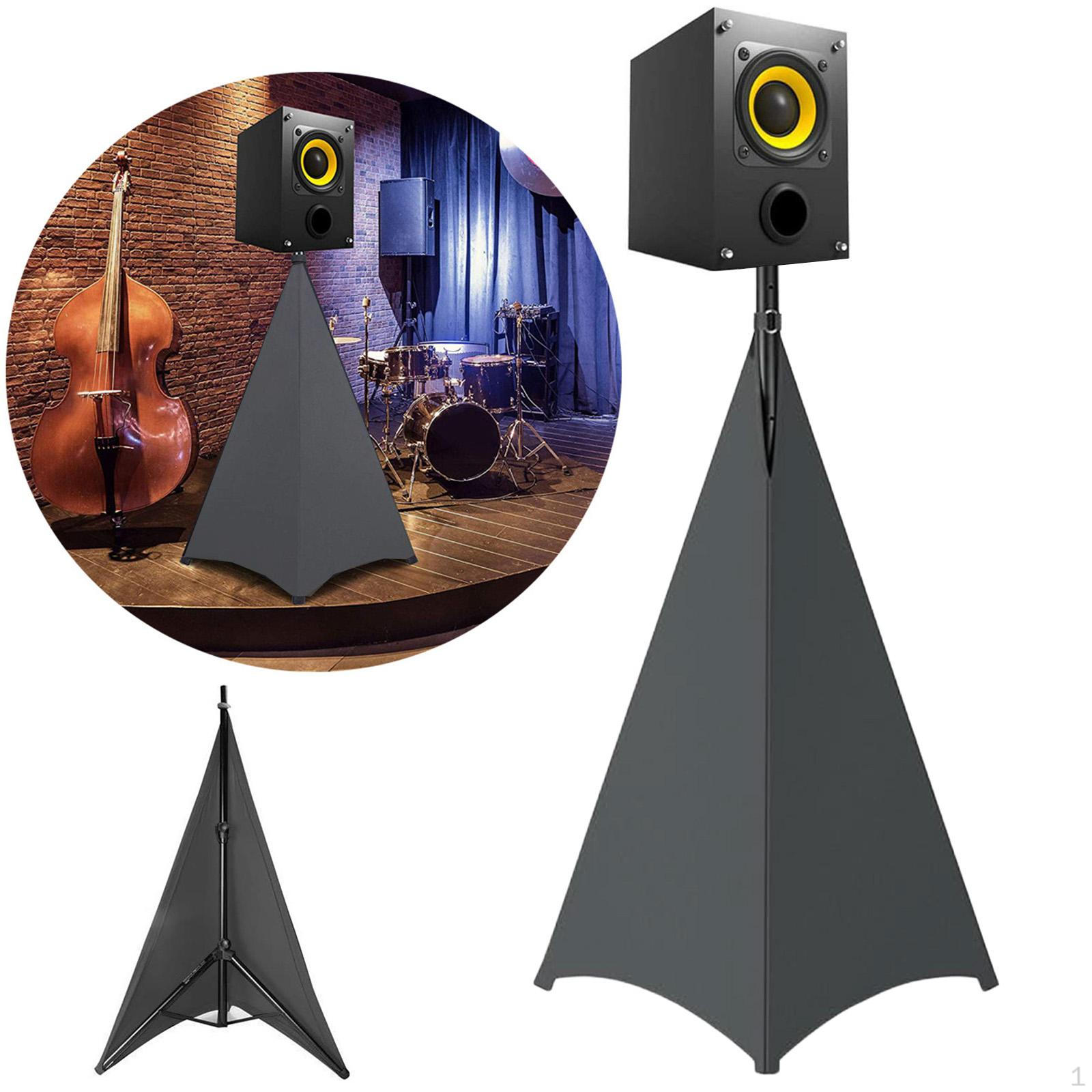 DJ Speaker Stand Cover,Degree Cover Dustcover Tripod Skirt Scrim with Carrying Bag for Home