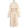 ESTNATION Cotton linen piping long coat coat 36 IvoryUsed