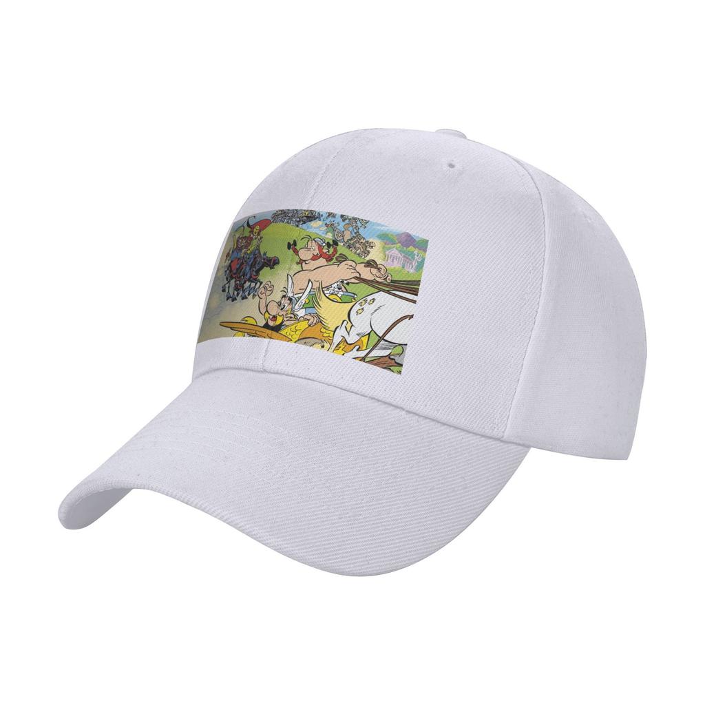 Casquettes de Baseball Unisexes Astérix Et Obélix Idéfix Streetwear d'Extérieur Casquettes de Baseball Sportives d'Été Casquette Hip Hop Casquette Chapeaux