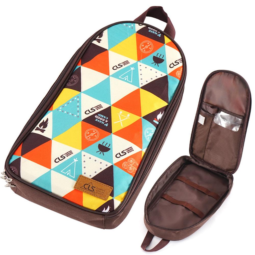 Portable Cooking Utensils Organizer Storage Bag Pouch for Outdoor Travel BBQ Camping Cookware