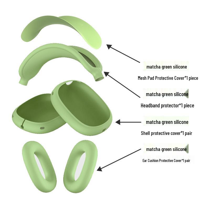 AirPods Max Silicone Protective Case: Soft Headphone Shell for Bluetooth Earphones