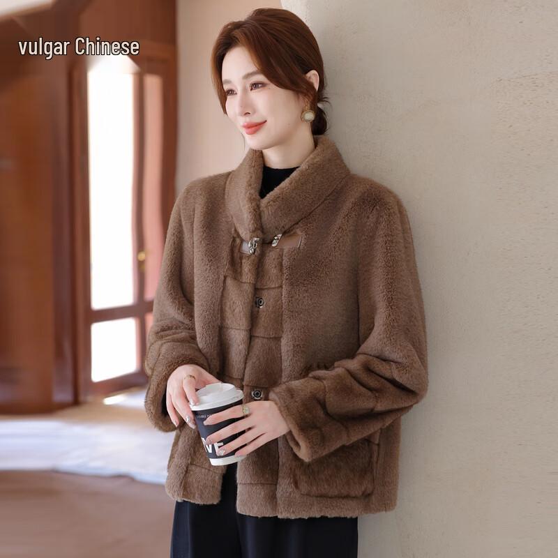 Ronghua Mama Age-Reducing Winter Mink Velvet Short Fur Coat