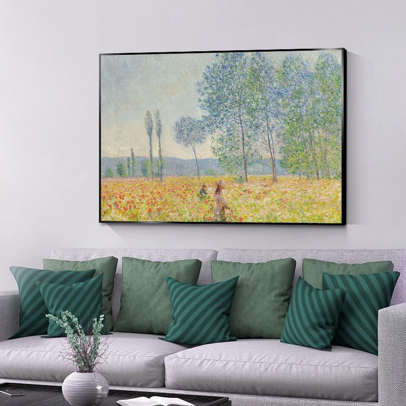 Claude Monet Klassisk Natur Landskap Affischer Canvas Oljemålning Abstrakt Blommor Trädgård Väggkonst För Modernt Rum Heminredning