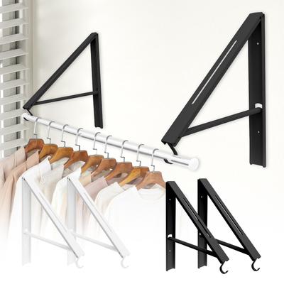 Wall-Mounted Clothes Drying Rack Stainless Steels Space Saving Foldable Clothes Hanger For Home Bedroom Laundry Room Wall NEW