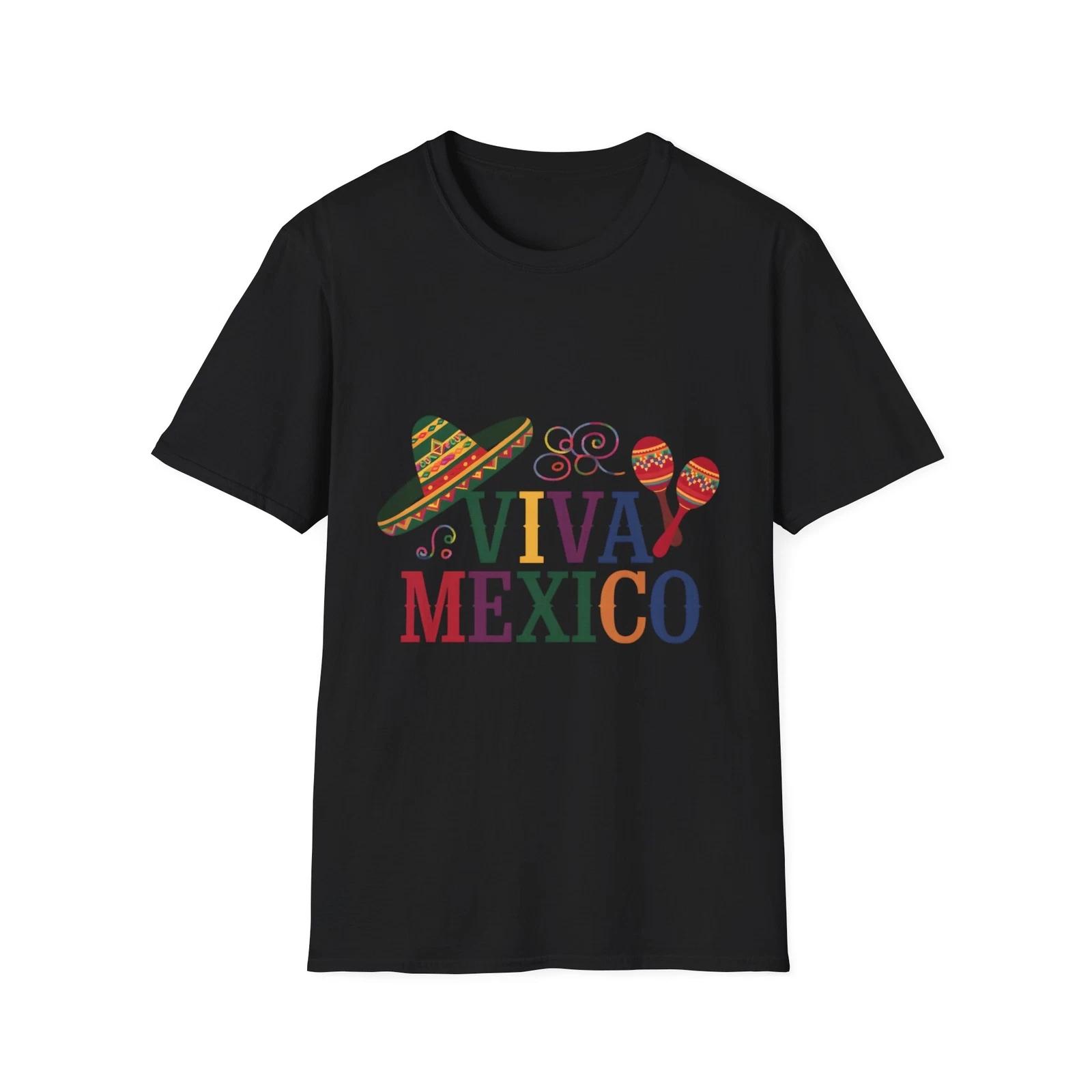 Унисекс мягкая футболка Viva Mexico, Футболка Cinco de Mayo, Футболка Latin Fest, S