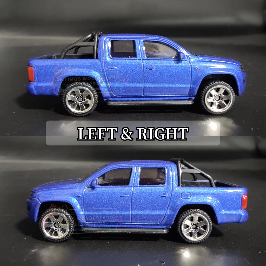 1/64 Scale Amarok Pickup Replica Mini Truck Car Model Metal Miniature Art Figure Vehicle Diecast Kid Boy Xmas Gift Toy
