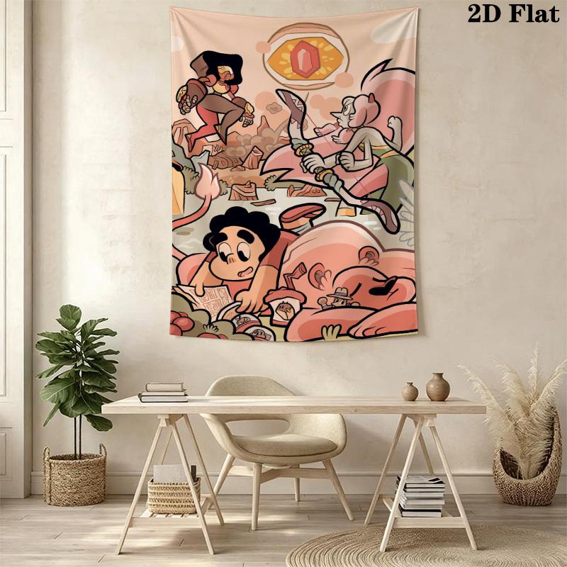 Steven Universe Pattern Home Decor Tapestry, Wall Hanging, Decorative RV Wall Cloth.MGT0918498