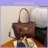 Retro Street Style Golden Label Decoration Women Single Shoulder Bag Bucket