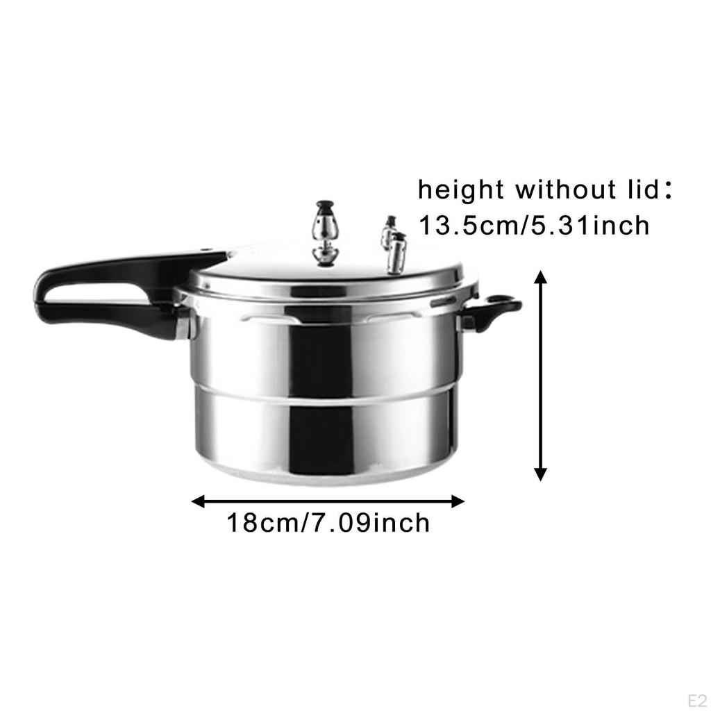 Pressure Cooker with Release Valves Faster Cooking Aluminum for Stews Meat