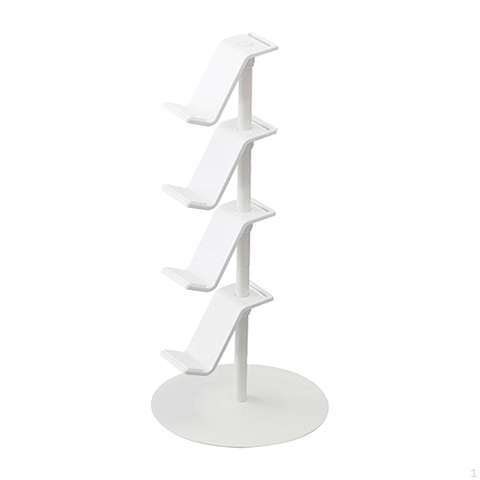 

4 Tier Game Controller Stand Display Adjustable Height Organizer Rack PC Accessories Universal белый