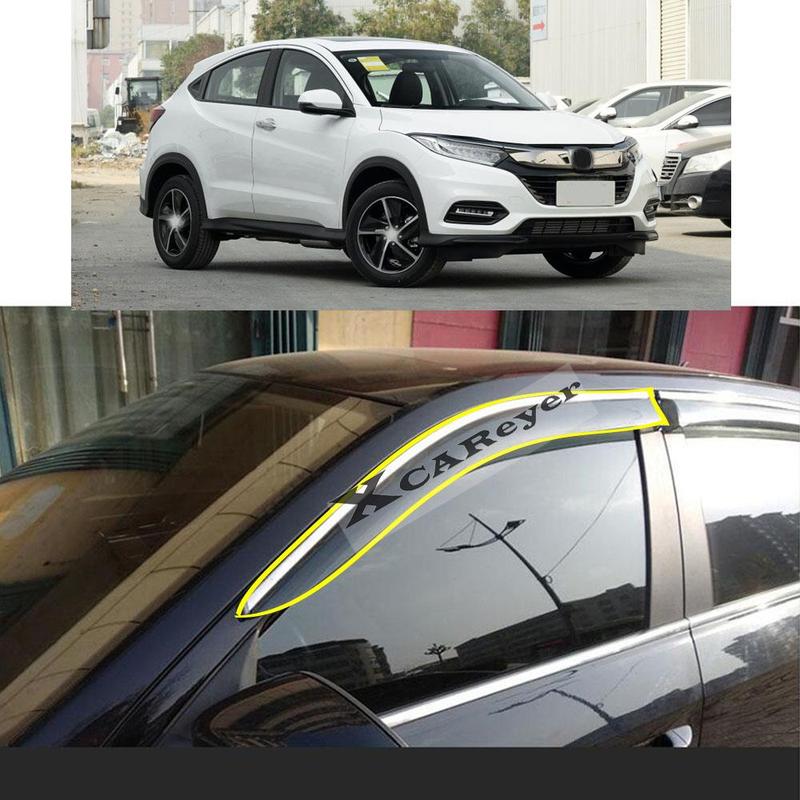 For Honda EV1 XRV HRV HR-V Vezel 2014-2015 2016 2017 2018    Sticker Window Glass Wind Visor Rain/Sun Guard Vent