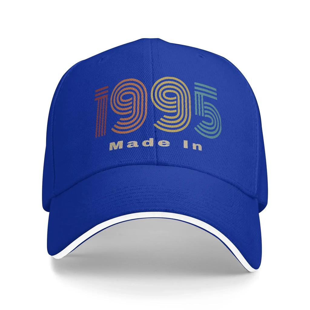 Women Men Vintage 1995 Made In 1995 Outdoor Hat Summer  Adjustable Cap Casual Baseball Cap Fashion Sunscreen Hats