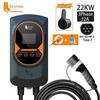 Stacja ładowania 32A ładowarka do samochodu elektrycznego EVSE Wallbox 22KW kabel typu 2 IEC62196 sterowanie aplikacją.Bazarland30