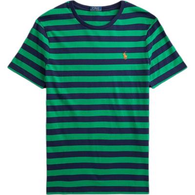 Polo Custom Slim Fit Striped Knit Short Sleeve T-Shirt Men Tops 710823560-003