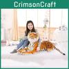 Luxurious Tiger Plush Animal Realistic Big Cat Orange Bengal Soft Stuffed Toy Pillow