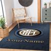 Inter Milan Customized Name Area Rug Design for Entryway Hallway Bedrooms Study room Anti-slip Rug Office home decor Perfect Gift for Women/Men