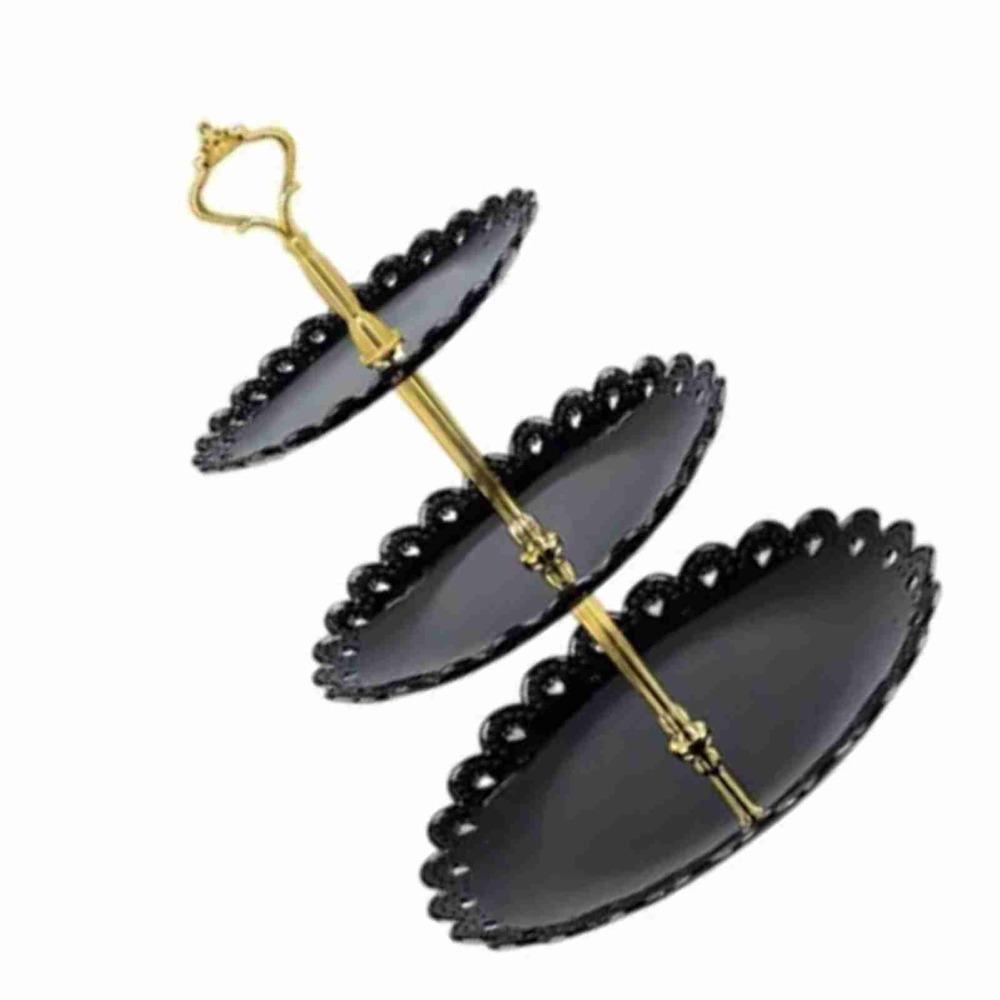 Luxurious Design Dessert Tray Stand 3 Tiers 3 Tier Cake Stand Cupcake Tower Stand  Wedding Party