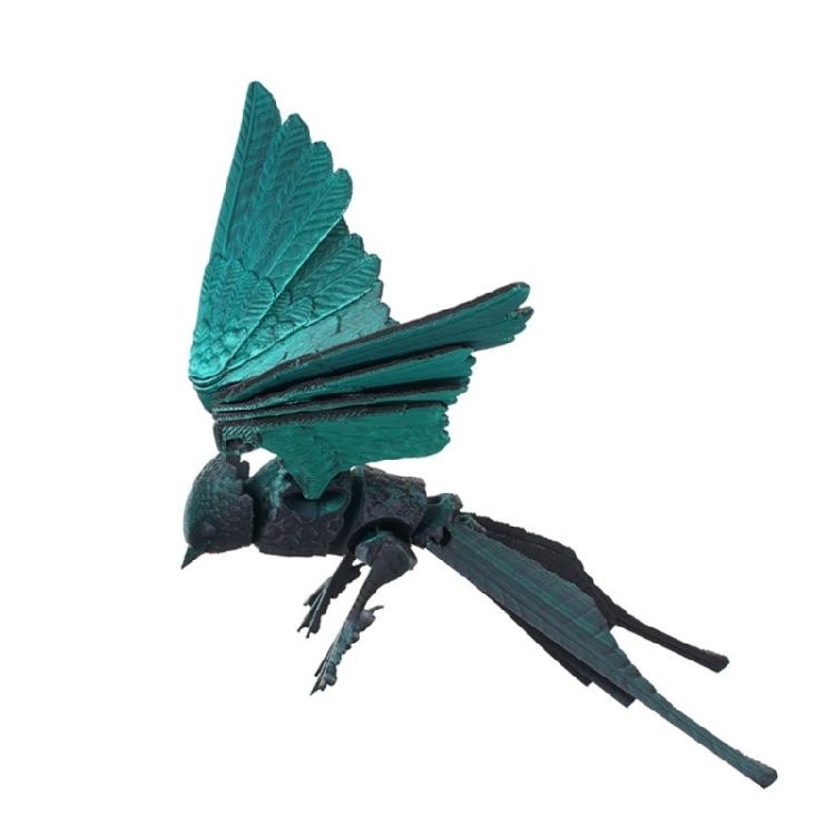 Rândunică imprimată 3D, Articulații flexibile Jucărie Fidgety articulată Statuete realiste de rândunică Ornament pentru decorațiuni de casă și birou