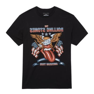 The Rolling Stones Unisex Adult USA Tour Eagle T-Shirt