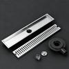 Household SUS304 Floor Drain Hollow High Flow Anti Odor With Side Offset Connector Bathroom Sewer Accessory