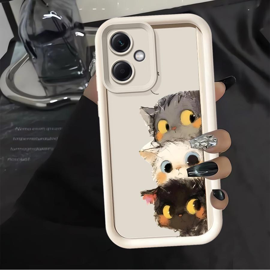 Cute Cartoon Kitten Phone Cover Case for Xiaomi Redmi Note 14 Pro Plus 12C 11s A1 A2 A3 A4 12s 10 14C 13C 12 11 Note 13
