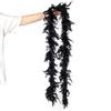 2 Yards Fluffy White Turkey Feather Boa Natural Marabou Feathers Scarf For Wedding Christmas Decoration Plumes Shawl  38-40G